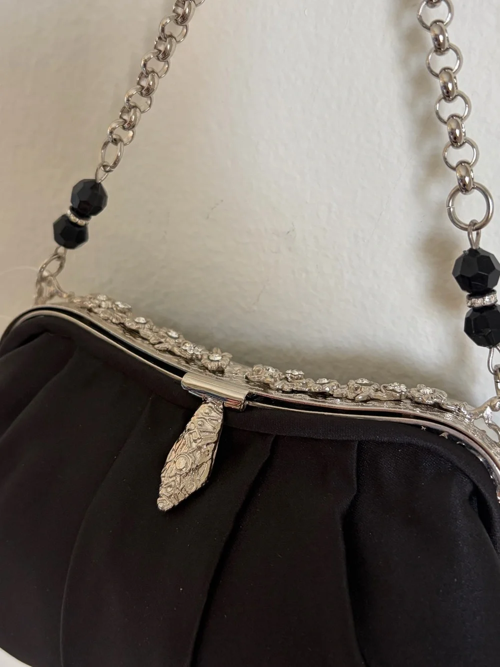 NWT Aqua Black Evening Bag